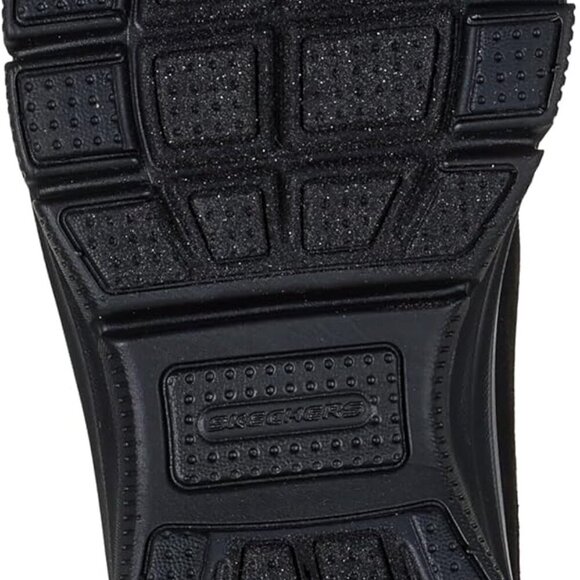 Women's Faux Leather Mule Shoes 9.5 Black Slip-On Easy Comfort Rubber Sole - Picture 2 of 6